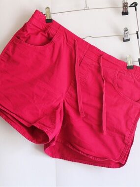 Eddie Bauer Pink Magenta Drawstring Athletic Shorts